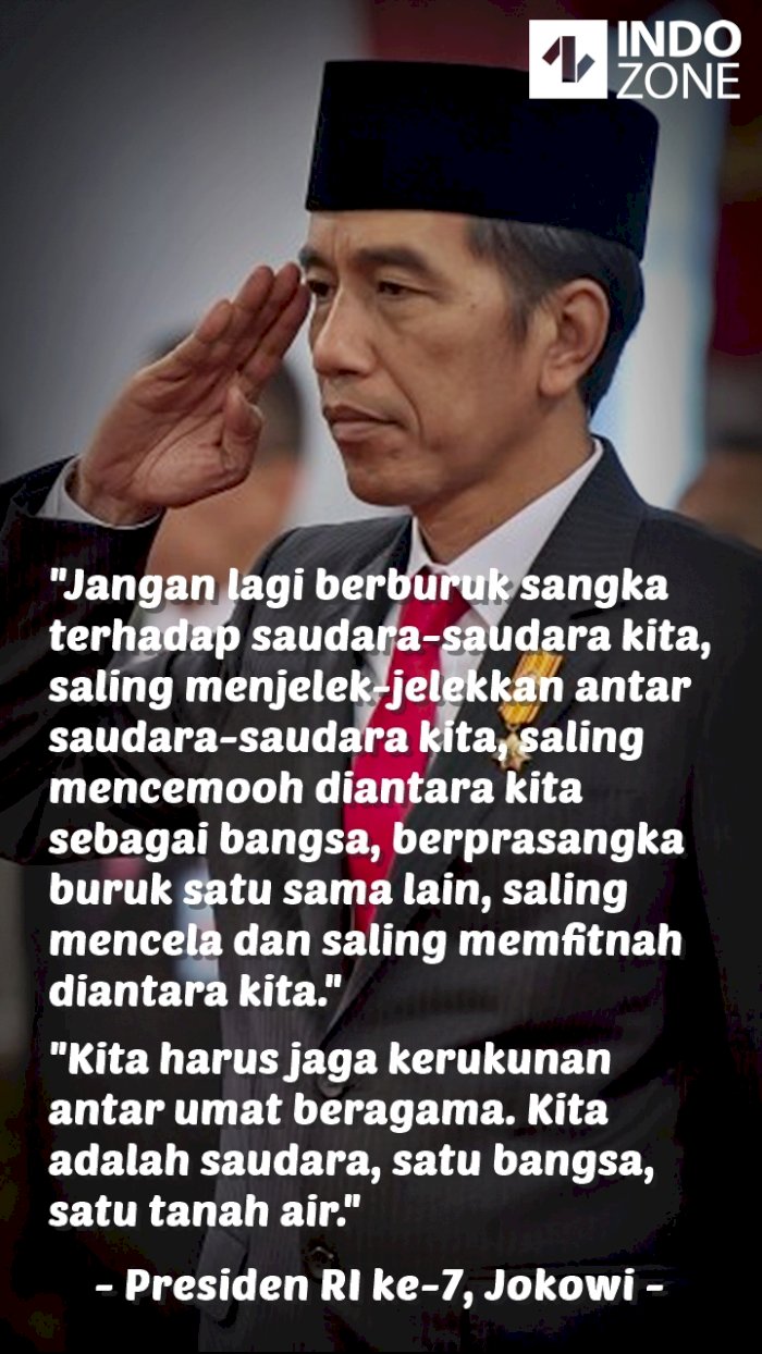 Kutipan Presiden Jokowi Kita Harus Jaga Kerukunan Antar Umat Beragama