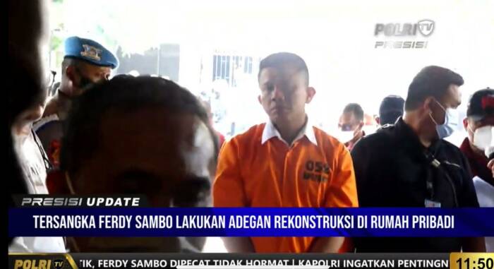 Penampakan Ferdy Sambo Menggunakan Baju Oren Tahanan Terlihat Berbeda