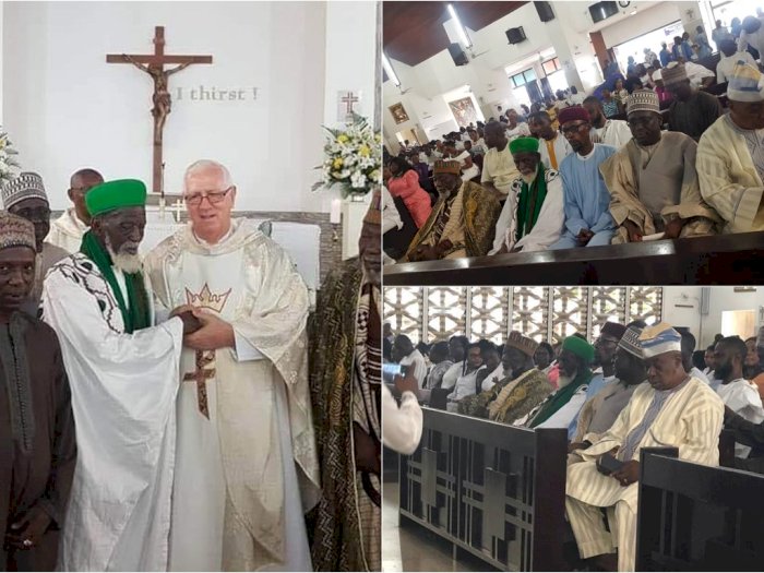 Demi Perdamaian, Imam Besar Ghana Ini Hadiri Misa Katolik