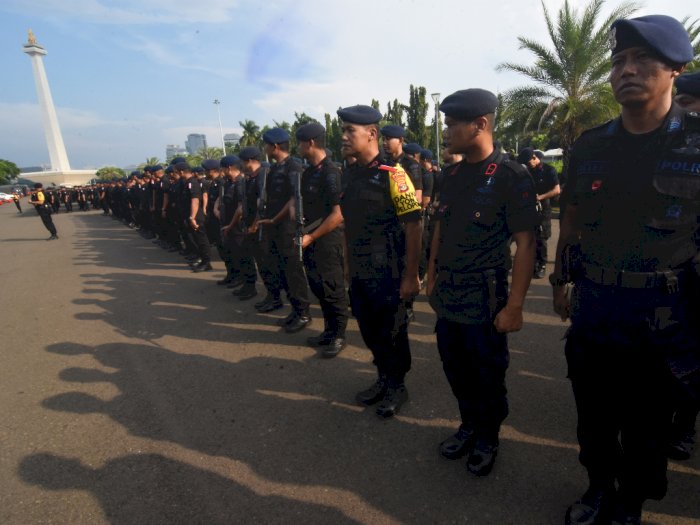 Polda Kalbar Kembali Kirim 440 Brimob Dan Ditsamapta Ke Jakarta