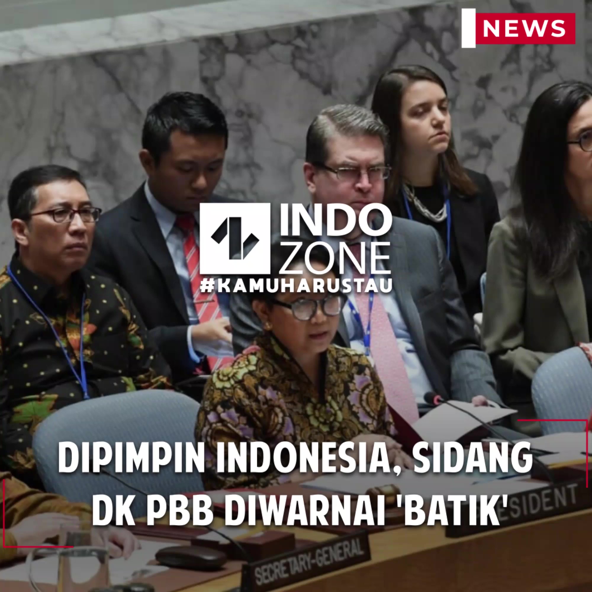 Dipimpin Indonesia, Sidang DK PBB diwarnai 'Batik'