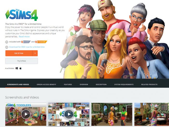 Ayo Klaim Sekarang! Electronic Arts Sedang Gratiskan Game The Sims 4