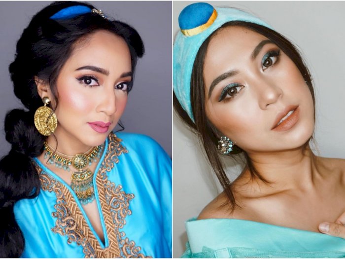 Terinspirasi Film Aladdin, Beauty Vlogger Makeup ala  Putri Jasmine