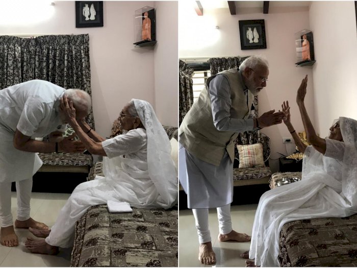 Perdana Menteri India Minta Doa Restu Ibu Usai Dinyatakan Menang Telak