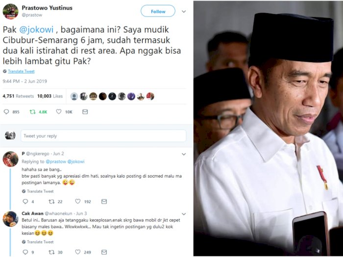 Mudik Lebaran, Pemudik Ini Sampaikan Protes Kepada Jokowi