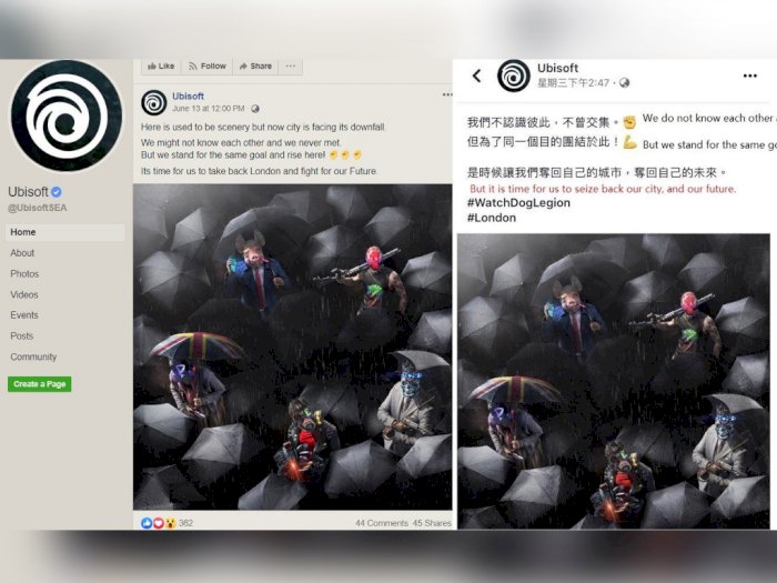 Iklan Watch Dogs Tuai Kontroversi Karena Kaitkan Aksi Demo Hong Kong