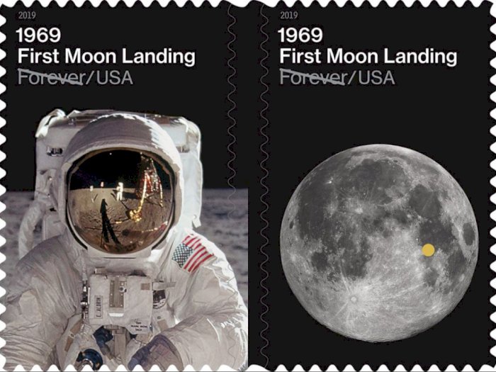 Kantor Pos Amerika Bikin Prangko Edisi Khusus Pendaratan Apollo 11