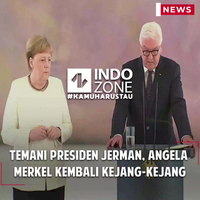 Temani Presiden Jerman, Angela Merkel Kembali Kejang-Kejang