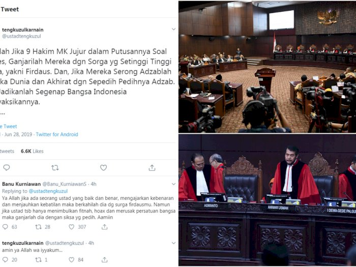 Doa Ustaz Tengku Zul untuk Para Hakim Mahkamah Konstitusi