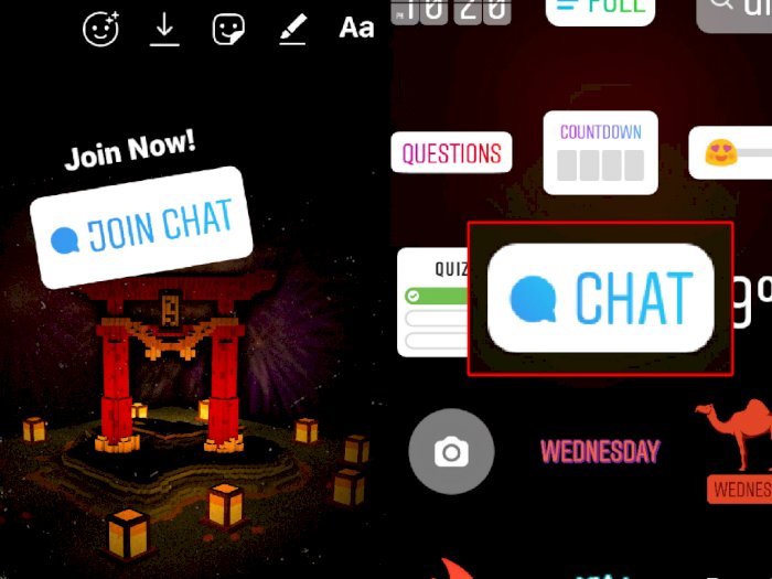 Instagram Hadirkan Sticker Baru Yang Bernama 'Join Chat' di Stories