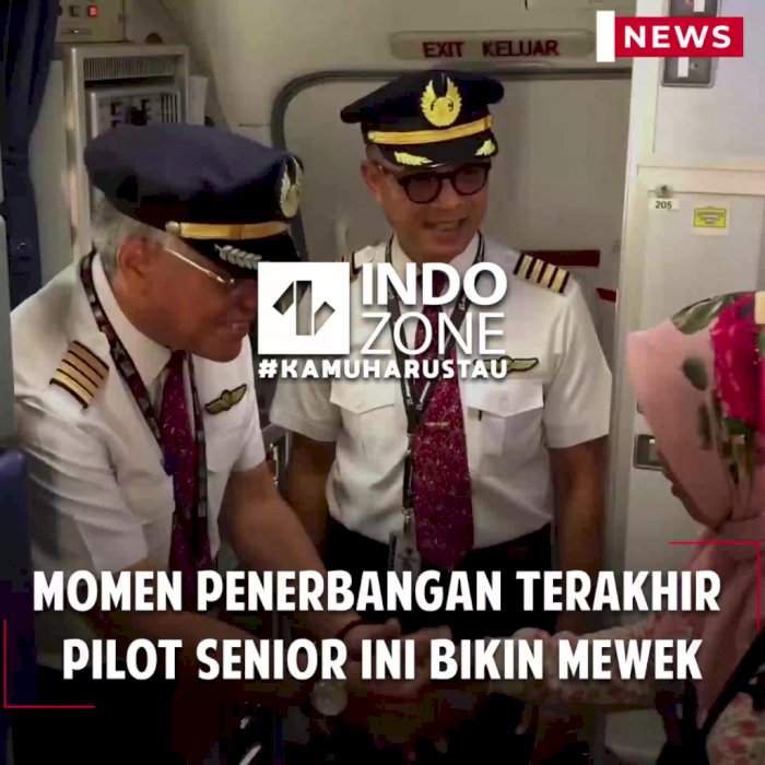 Momen Penerbangan Terakhir Pilot Senior ini Bikin Mewek