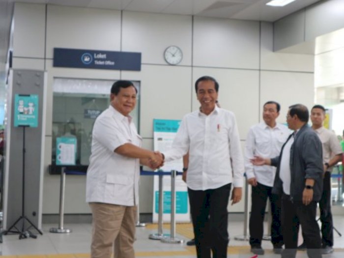 Jokowi Ketemu Prabowo Di Stasiun MRT Lebak Bulus, Lanjut Ke Senayan