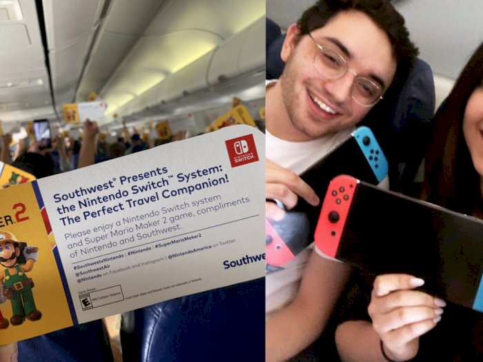 Maskapai Penerbangan Ini Beri Para Penumpangnya Nintendo Switch Gratis