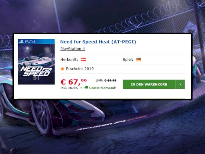 Bocor! Seri Terbaru Game Need for Speed di Tahun ini Bernama 'Heat'