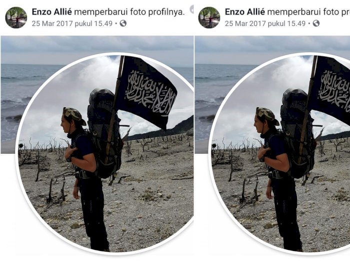 Viral Foto Enzo Bawa Bendera Tauhid, Ini Penjelasan TNI
