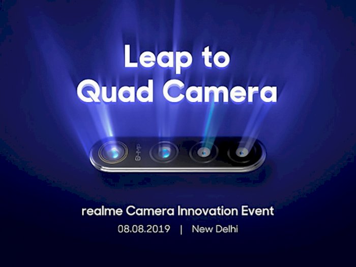 Ponsel 4 Kamera Realme Bernama Realme 5, Meluncur 20 Agustus Nanti