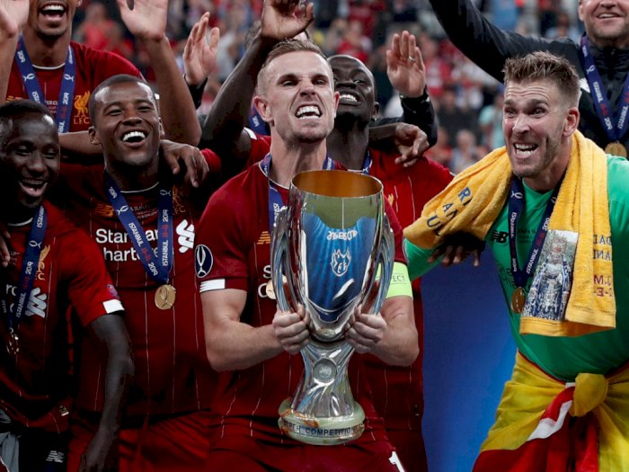 Momen Kemeriahan Liverpool Setelah Menjuarai Piala Super Eropa