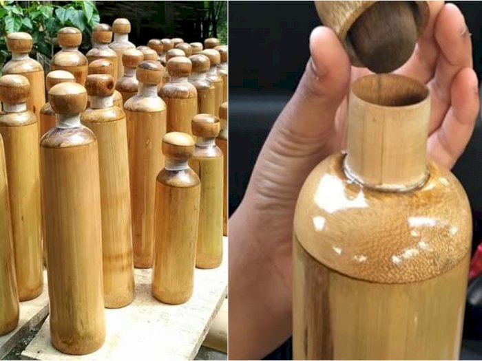 Botol Minum Dari Bambu Untuk Kurangi Penggunaan Plastik