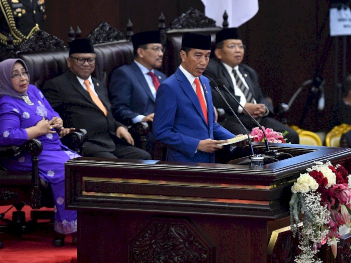 Pidato Nota Keuangan, Jokowi Soroti Turunnya Penerimaan Negara