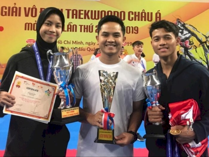 Kado Manis HUT RI Dari Kontingen Taekwondoin Indonesia Di Vietnam