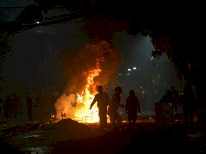 Kondisi Terkini Polisi Cianjur yang Terbakar Saat Amankan Demo
