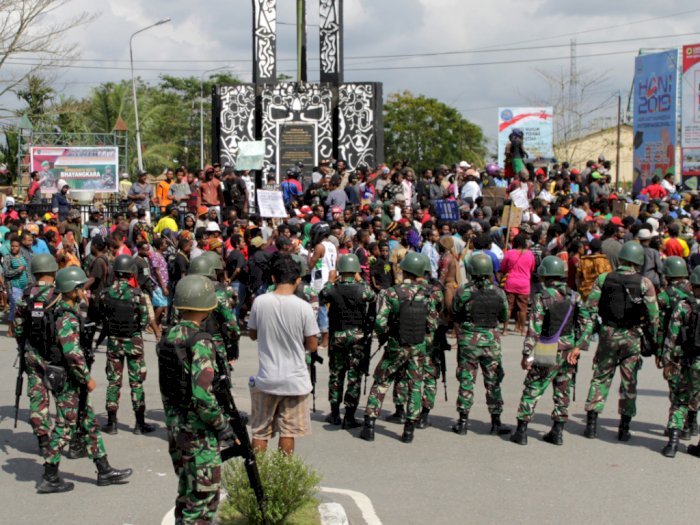 10 Demonstran Jadi Tersangka Kerusuhan di Timika