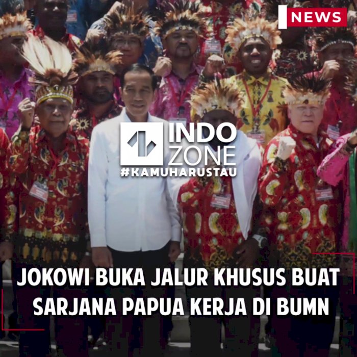 Jokowi Buka Jalur Khusus Buat  Sarjana Papua Kerja di BUMN