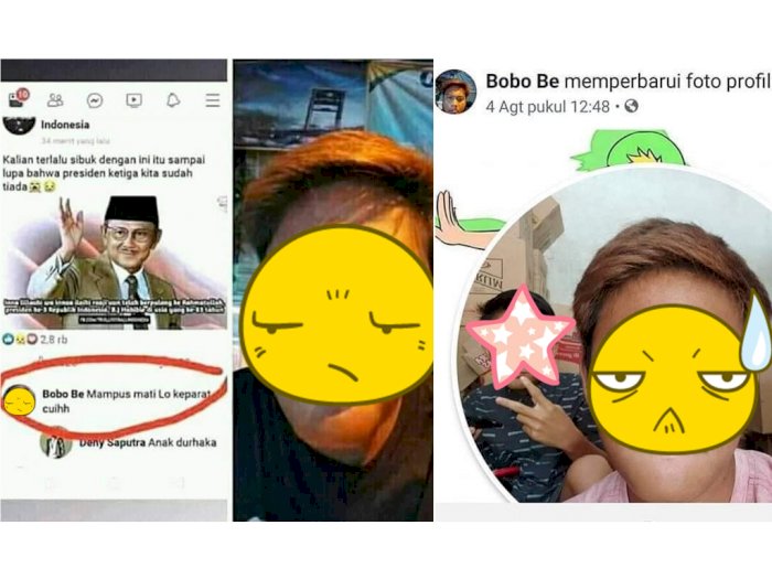 Viral Sosok Remaja Pria Menghina Habibie di Facebook