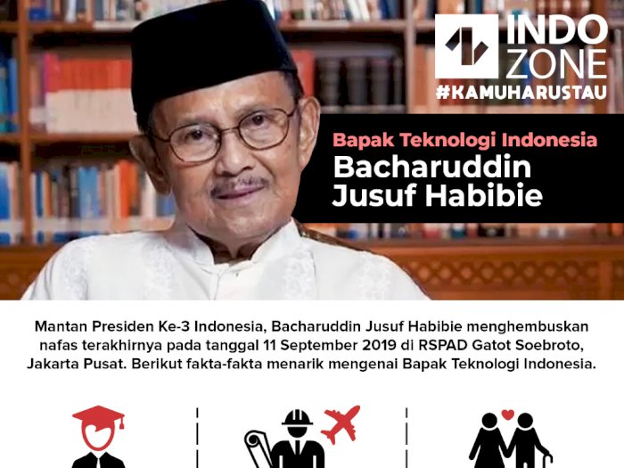 Bapak Teknologi Indonesia, Bacharuddin Jusuf Habibie | Indozone.id