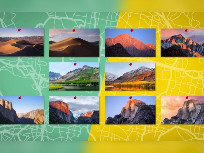 YouTuber Ini Buat Ulang Wallpaper MacOS, Langsung Dari Tempatnya