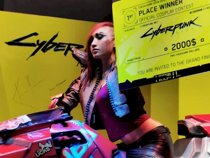 Mantul! Lola Zieta Juarai Kontes Cosplay Cyberpunk 2077 di TGS 2019
