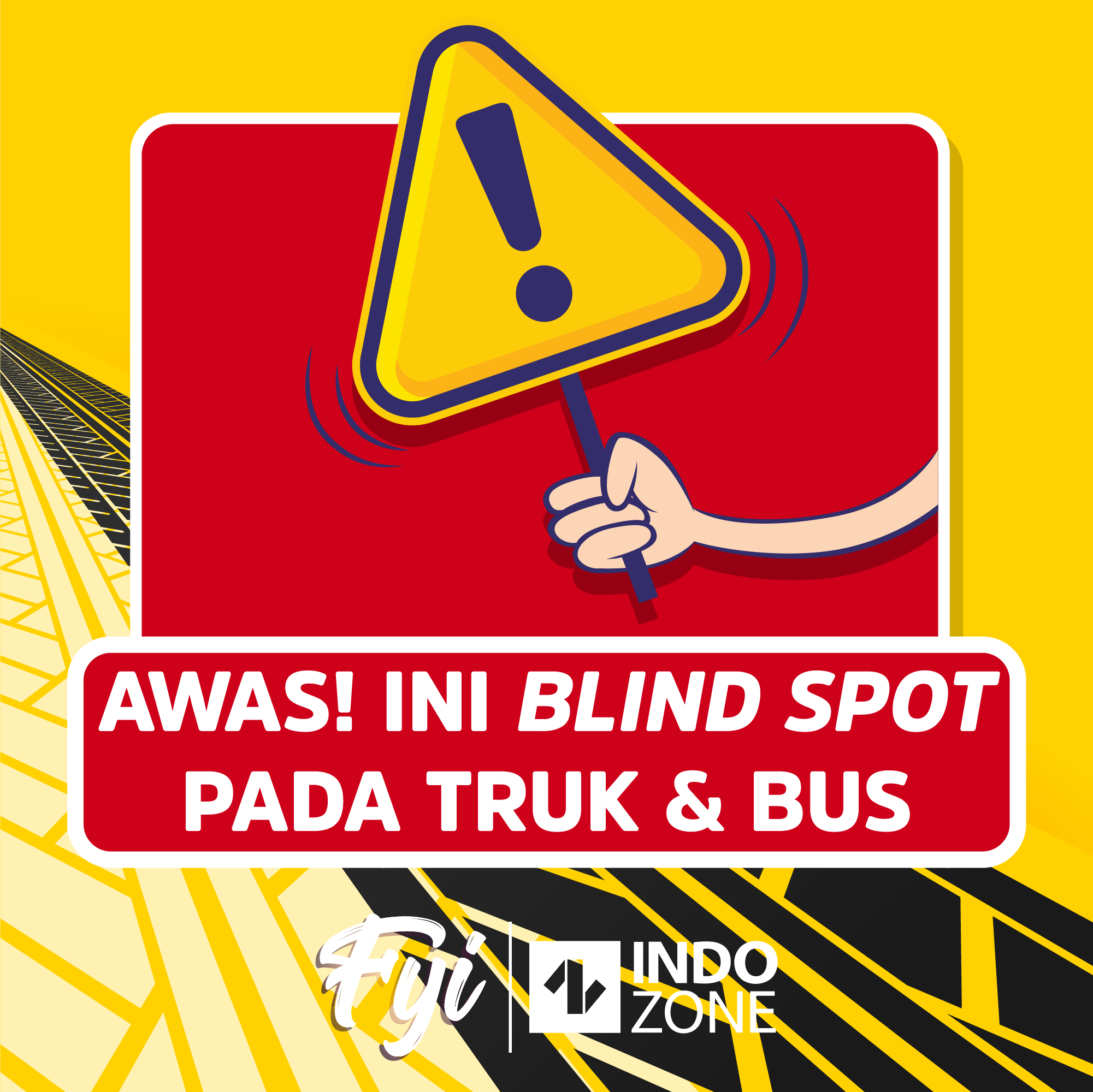 Awas! Ini Blind Spot Pada Truk Dan Bus | Indozone.id