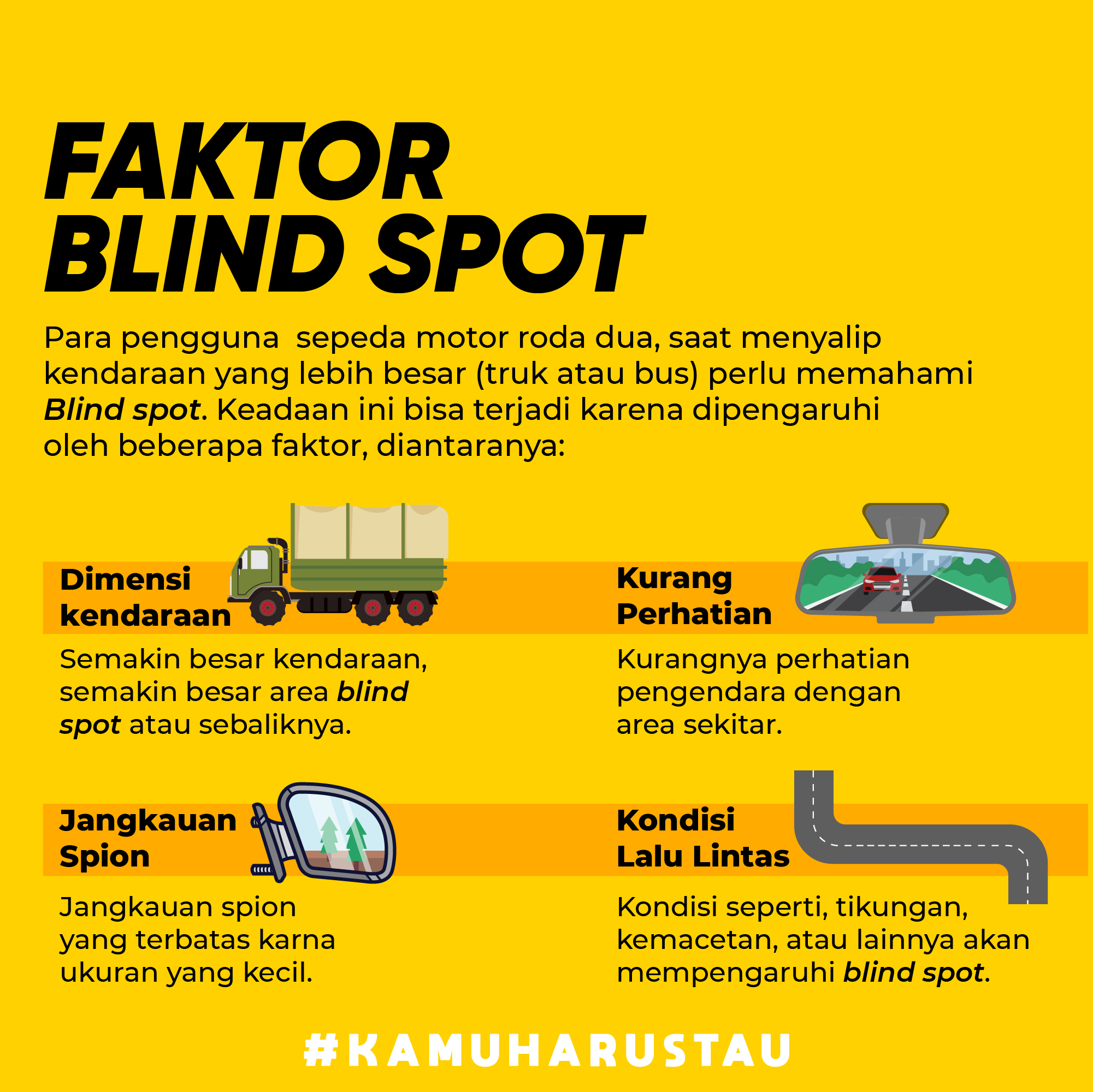 Awas! Ini Blind Spot Pada Truk Dan Bus | Indozone.id