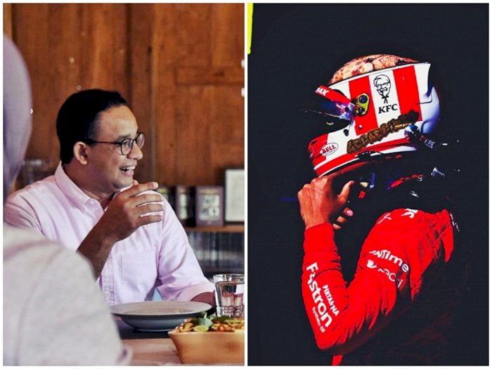 Sensasi Anies Baswedan Saat Disopiri Pembalap Formula 2