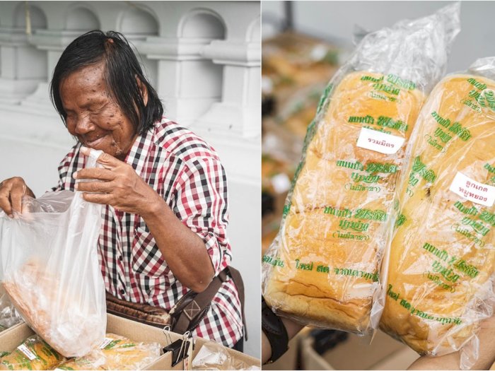 Salut, Meskipun Buta Nenek Ini Masih Tetap Berjualan  Roti