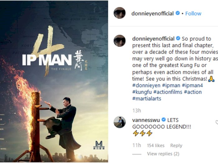 Ip Man 4 Jadi Film Terakhir Donnie Yen Setelah 11 Tahun