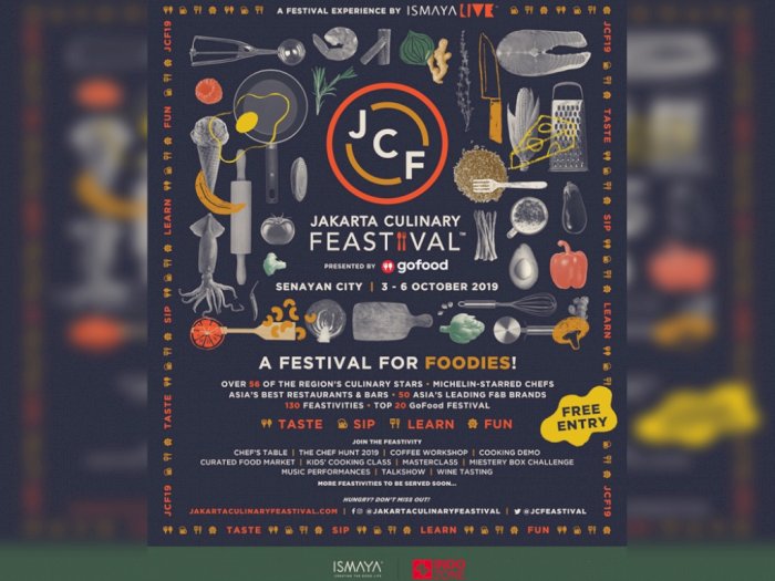 Jakarta Culinary Feastival 2019 Hadir 3-6 Oktober di Senayan City!
