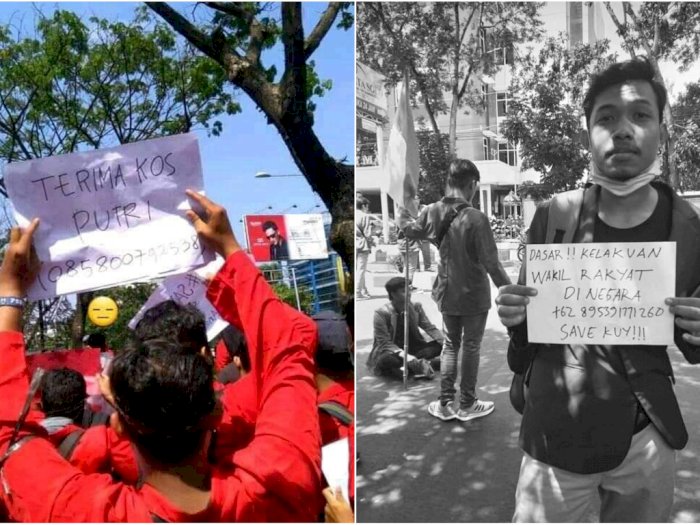 Hasil Prank Netizen ke Mahasiswa yang Tulis Nomor HP di Kertas Demo 