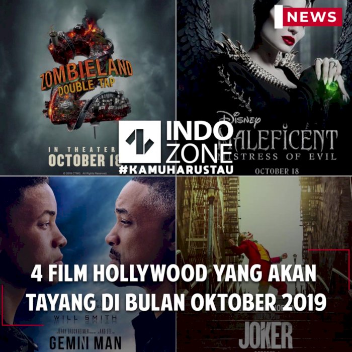 4 Film Hollywood yang akan  tayang di bulan Oktober 2019
