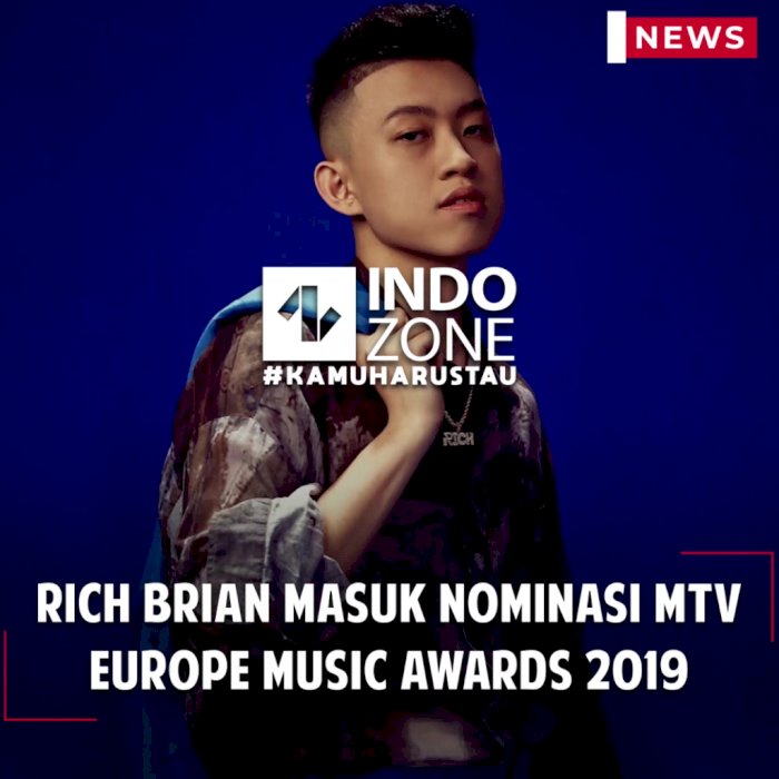 Rich Brian Masuk Nominasi MTV Europe Music Awards 2019