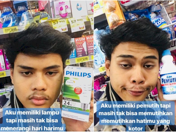 Bikin Status Galau dari Barang Supermarket, Pria Ini Mendadak Viral