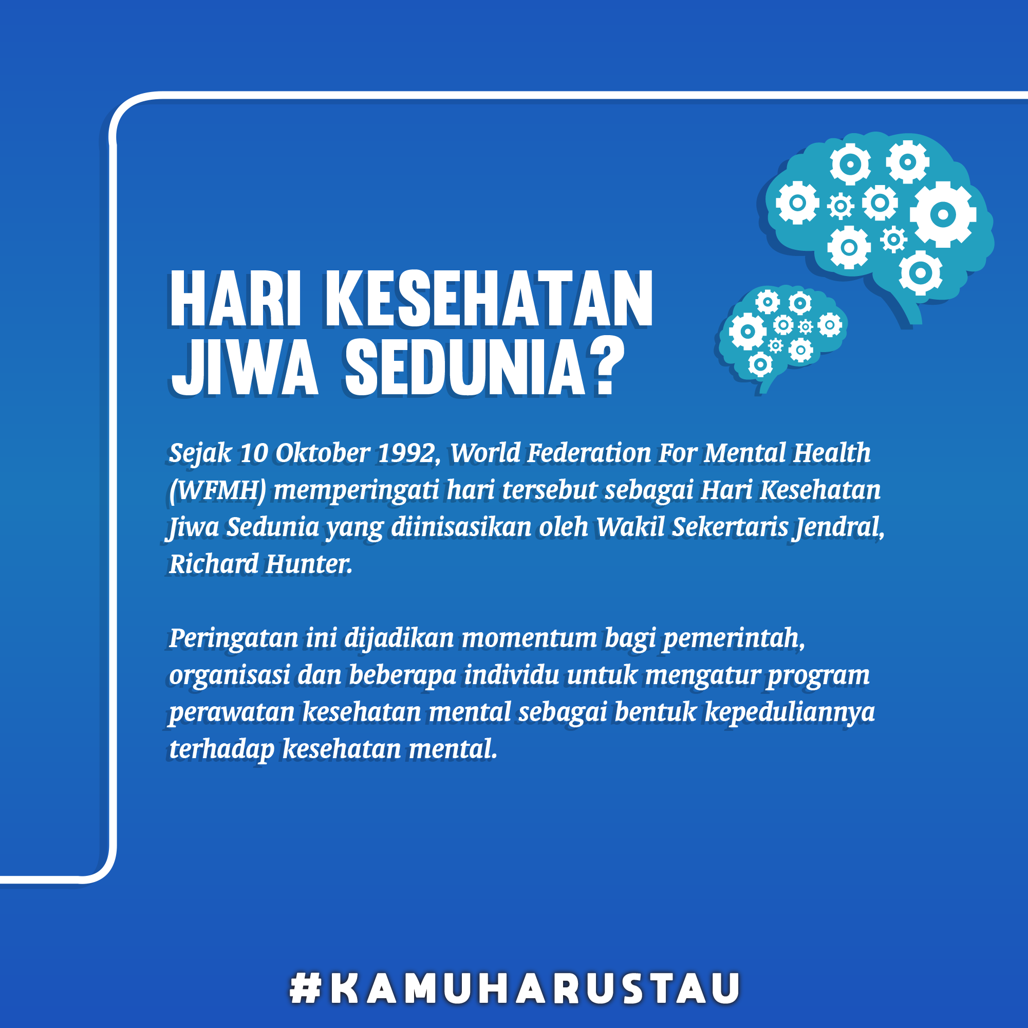 Selamat Hari Kesehatan Jiwa Sedunia Guys Indozone Id