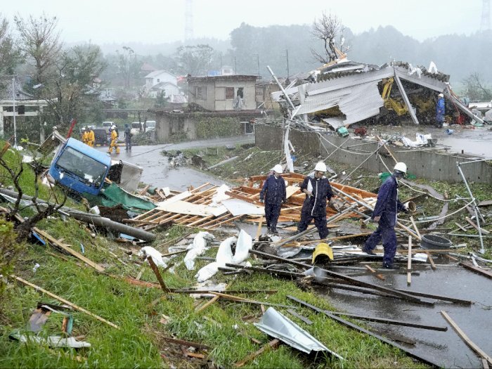 Foto: Kerusakan Parah Akibat Topan Hagibis di Jepang