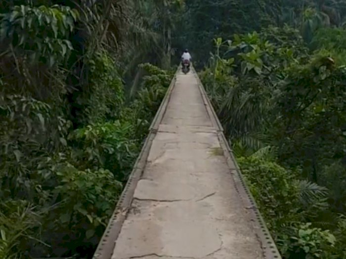 Bikin Jantung Copot, Ini Jembatan Ekstrem di Sumatera Utara