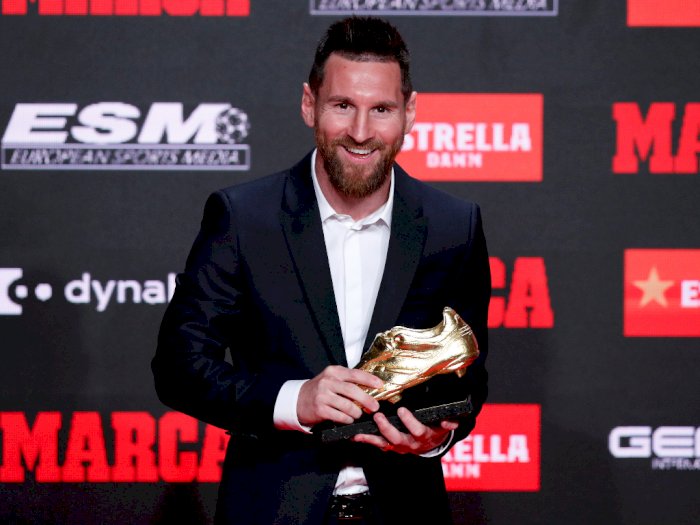 Messi Raih Sepatu Emas Untuk Ke-6 Kalinya