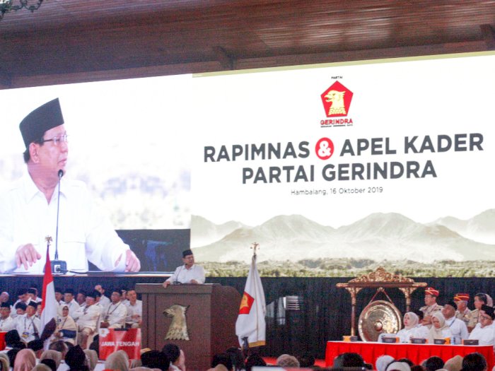 Rapimnas Digelar Tertutup, Prabowo Sampaikan 3 Sikap Politik