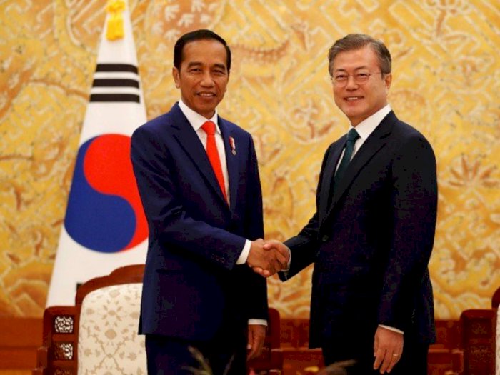  Jokowi Mendapatkan Ucapan Selamat dari Presiden Korsel, Moon Jae In