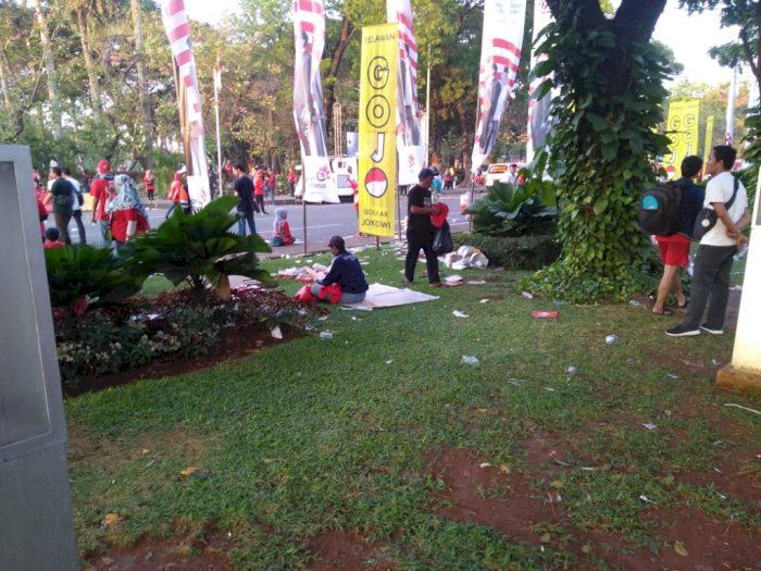 Duh, Sampah Pengunjung Pesta Budaya Nusantara Menumpuk