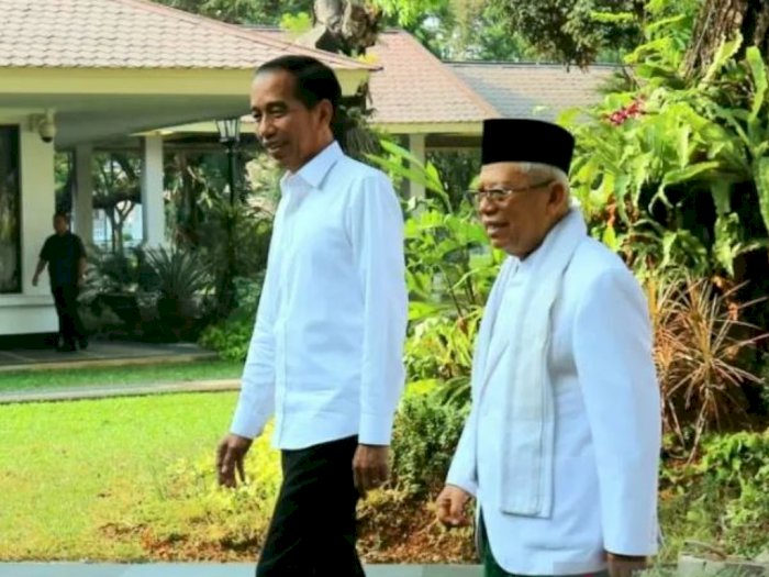 Jokowi Terima Tamu Negara Jelang Pelantikan, Ma'ruf Amin Ngapain?