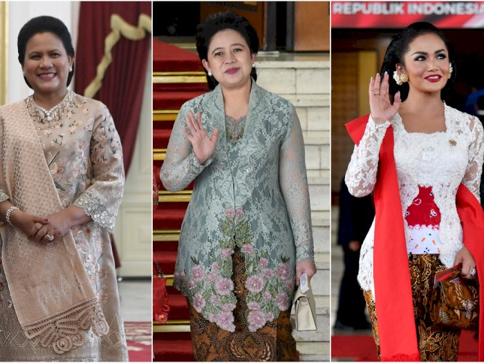 Gaya Busana Ibu Negara Hingga Para Pejabat Saat Pelantikan Jokowi